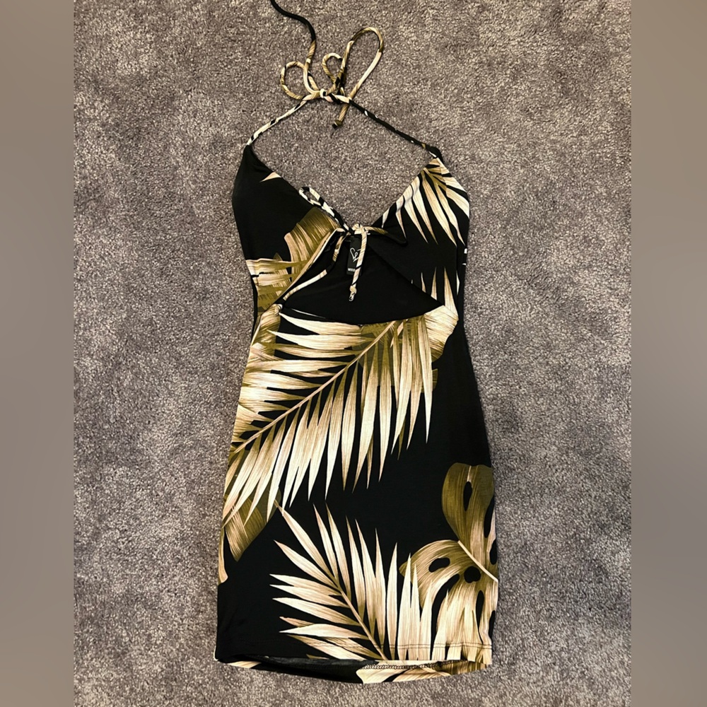 Cut out mini dress